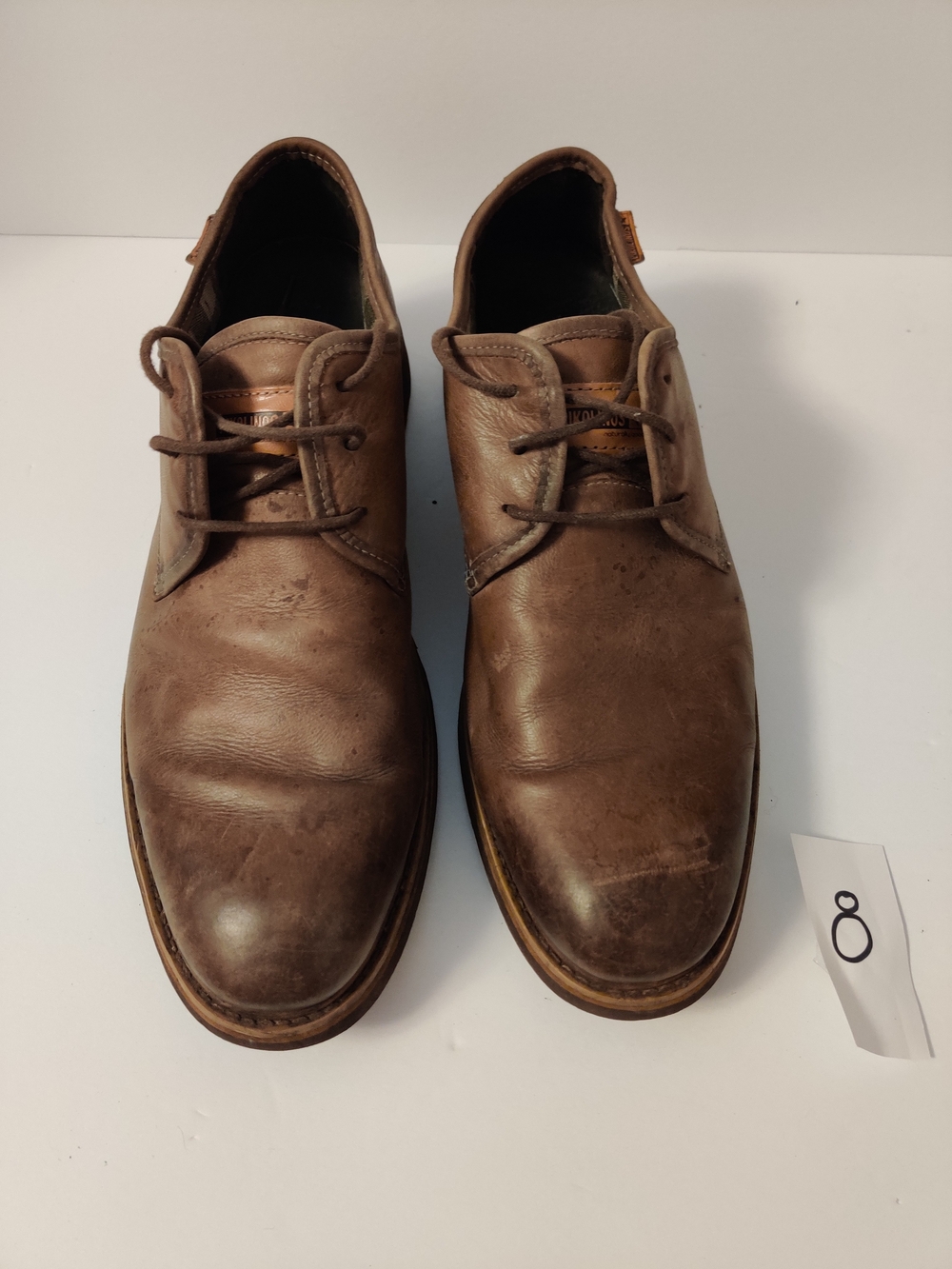 Pikolinos Men Brown Leather Lace-Up Casual Dress Shoes 44 US 10